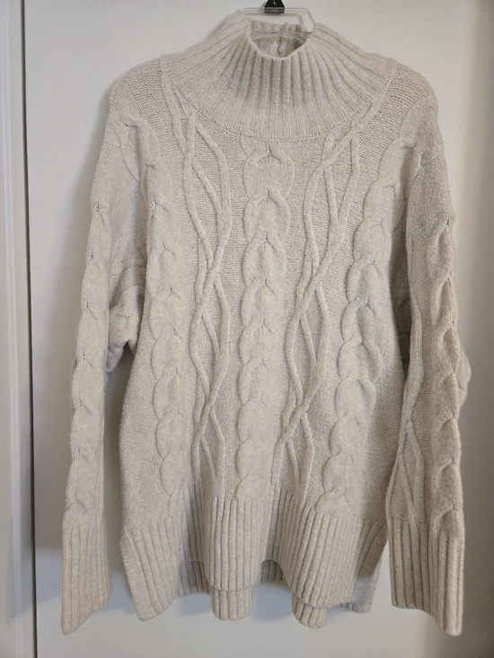 a new day Sweaters - a new day Cream Cable Turtleneck Sweater
